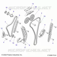 ENGINE, TIMING AND OIL CHAIN DRIVES