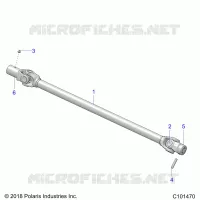 DRIVE TRAIN, PROP SHAFT, FRONT