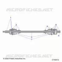DRIVE TRAIN, FRONT HALF SHAFT