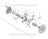 DRIVE CLUTCH ASSEMBLY XLT 0940767, XLT SP 0940667   XLT SKS 0940567 (4925022502025A)