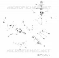 BRAKES, FOOT PEDAL AND MASTER CYLINDER