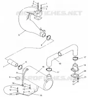 EXHAUST SYSTEM SL 650 STD B954358 (4932923292B004)