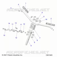 UPPER STEERING & HANDLEBAR ASM.