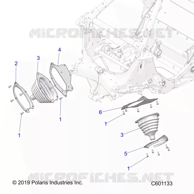 CHASSIS, TIE ROD BOOT ASM.