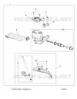 FRONT BRAKE BRAKE LEVER AND MASTER CYLINDER