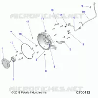 ENGINE, ADAPTER, BELLHOUSING AND CRANK SENSOR