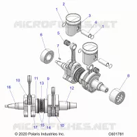 ENGINE, PISTON AND CRANKSHAFT