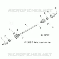DRIVE TRAIN, DRIVE SHAFT, FRONT