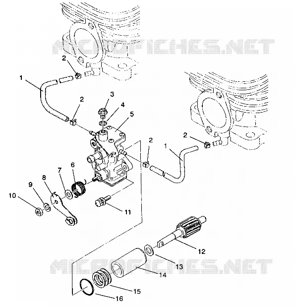 OIL PUMP ASSEMBLY TRAIL/0930761 AND  TRAIL DELUXE/0930243 (4923222322039A)