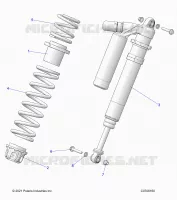 SUSPENSION, FRONT SHOCK MOUNTING, DELUXE