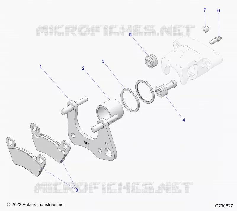 BRAKES, FRONT BRAKE CALIPER