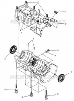 CRANKCASE ASSEMBLY 500 EFI 0963774 AND EUROPEAN 500 EFI E963774 (4936183618C007)
