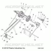 SUSPENSION, REAR TORQUE ARM