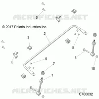 SUSPENSION, FRONT STABILIZER BAR- R21RRS99C9/CK/CP/F9/FP/PCW (C700032)