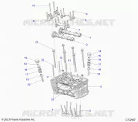 ENGINE, CYLINDER HEAD AND VALVES