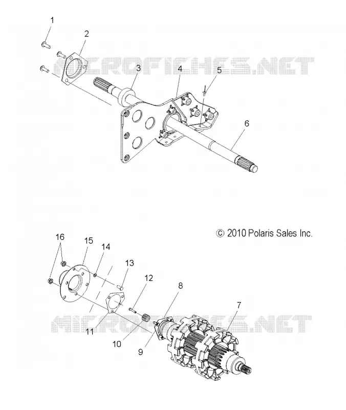 DRIVE TRAIN, JACKSHAFT AND DRIVE SHAFT