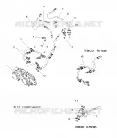 FUEL SYSTEM, RAIL, LINES AND THROTTLE  BODY