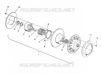 DRIVEN CLUTCH ASSEMBLY 440 / 0930760 AND 440 SKS / 0930560 (4922932293024A)