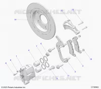 BRAKES, REAR CALIPER