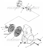 RECOIL STARTER 500 EFI SKS 0962574, 500 EFI RMK 0962974, AND EUROPEAN 500 E (4931983198D002)