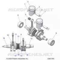 ENGINE, PISTON AND CRANKSHAFT
