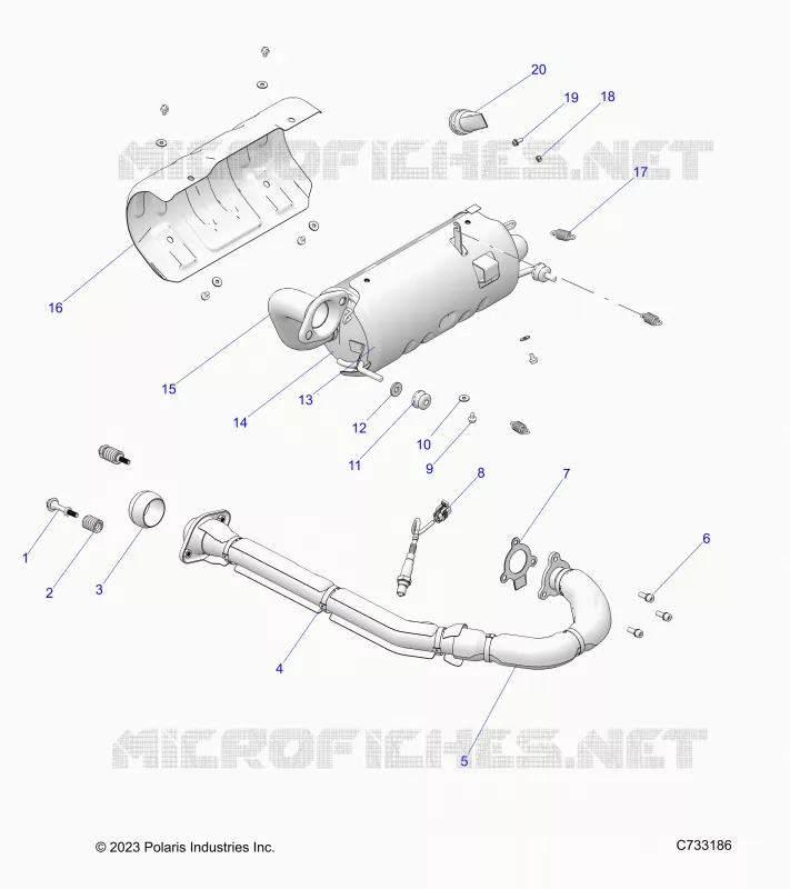 ENGINE, EXHAUST SYSTEM