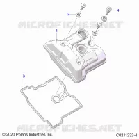 ENGINE, VALVE COVER