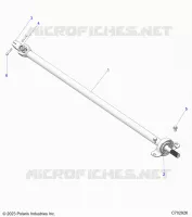 DRIVE TRAIN, REAR PROP SHAFT