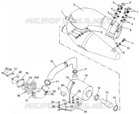 EXHAUST SYSTEM SL 900 B964291 AND  INTL. SL 900 I964291 (4935583558B005)