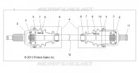 DRIVE TRAIN, FRONT HALF SHAFT