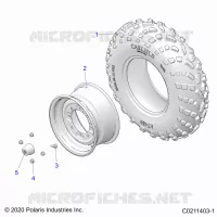 WHEELS, FRONT TIRE