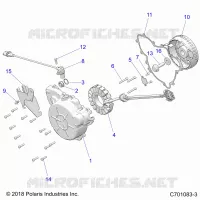 ENGINE, STATOR AND COVER