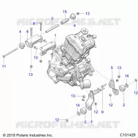 ENGINE, MOUNTING & LONG BLOCK