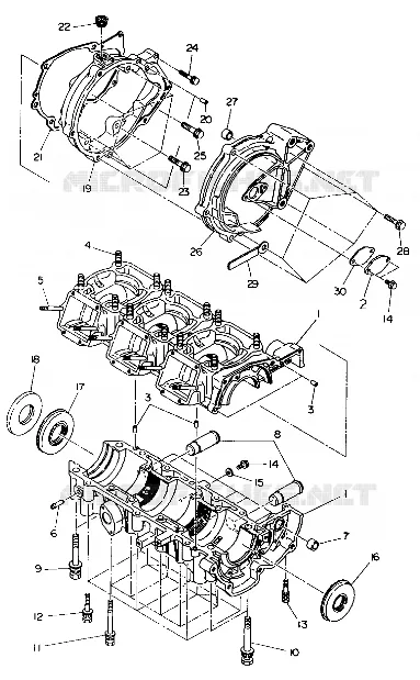 CRANKCASE SL 650/B924058 (4922922292022A)