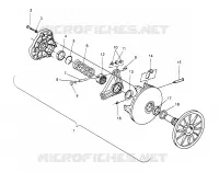 DRIVE CLUTCH ASSEMBLY 500 CARB 0962764, 500 CARB SKS 0962564,  500 CARB SKS (4931873187C006)