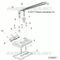 THROTTLE BODY AND VALVE COVER