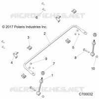SUSPENSION, FRONT STABILIZER BAR