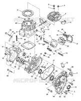 CRANKCASE AND CYLINDER 6X6 350L S938739 (4924362436045A)