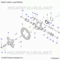 REAR SUSPENSION HUB, CARRIER AND BRAKE DISC