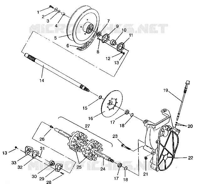 DRIVE TRAIN ASSEMBLY LITE E943433 (49273427340016)