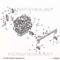 ENGINE, MOUNTING & LONG BLOCK