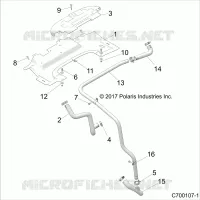 COOLING HOSES AND SHROUDS