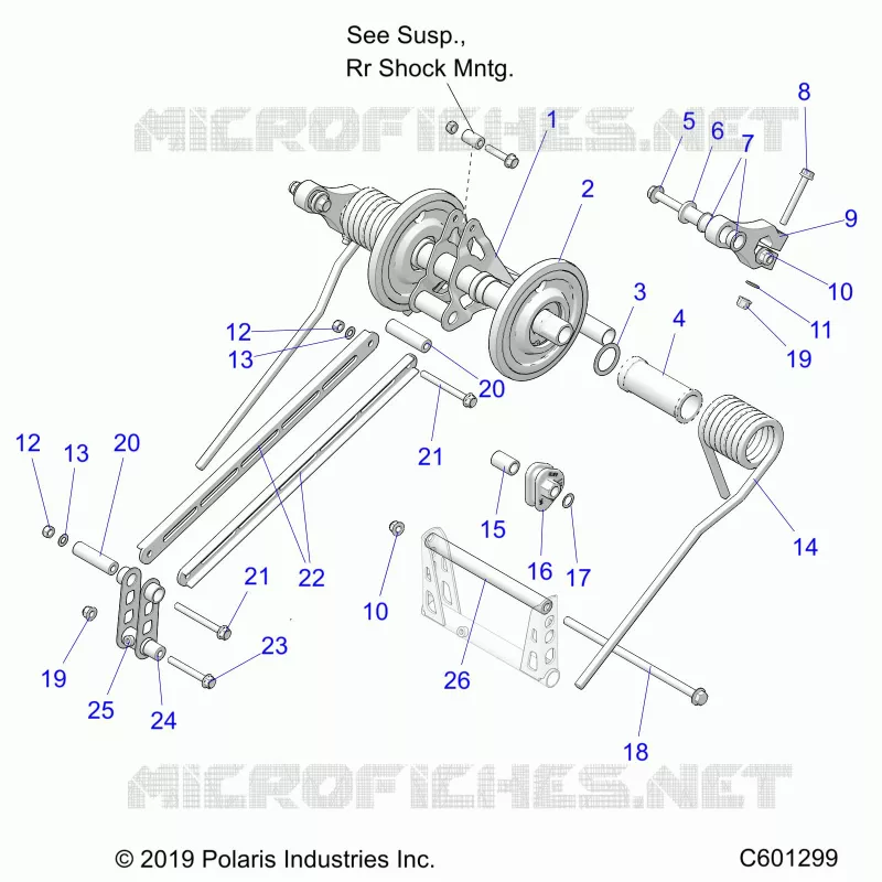 SUSPENSION, REAR TORQUE ARM
