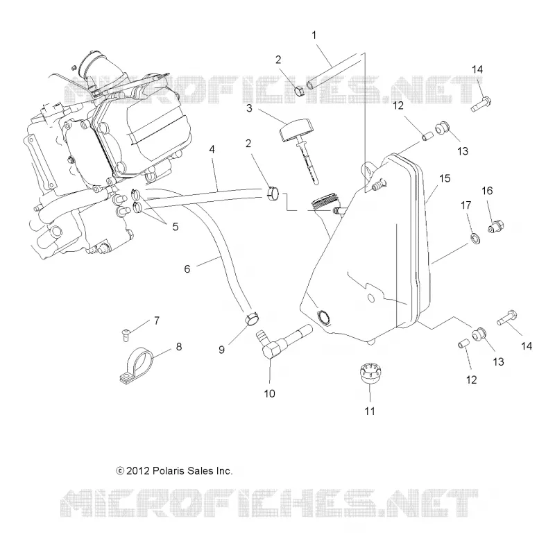 ENGINE, OIL SYSTEM AND OIL TANK