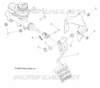 BRAKES, PEDAL AND MASTER CYLINDER MOUNTING