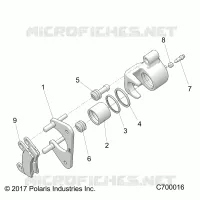 REAR BRAKE CALIPER