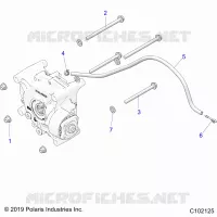DRIVE TRAIN, GEARCASE MOUNTING, REAR