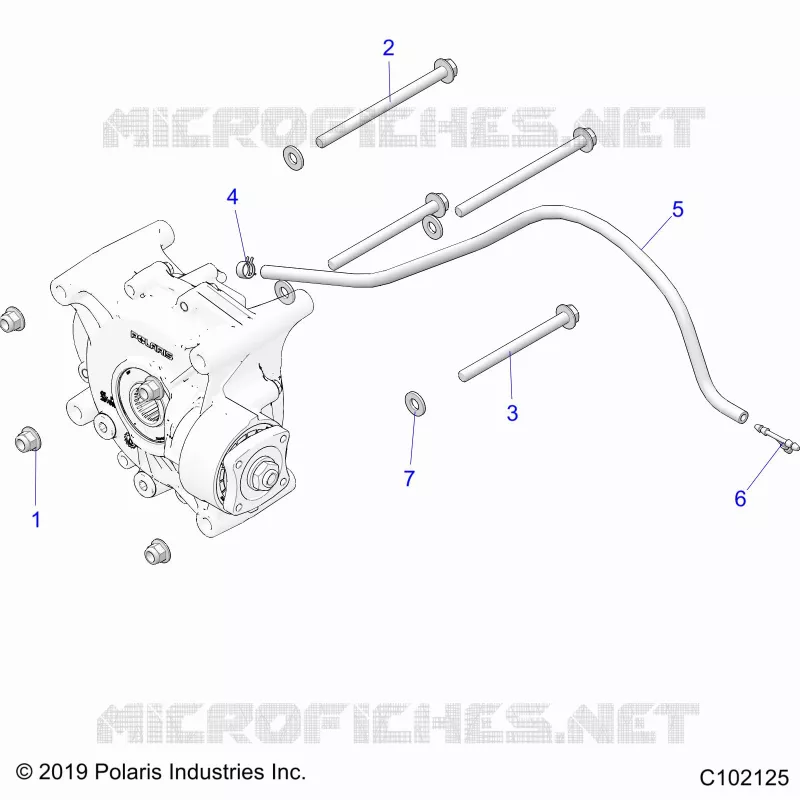 DRIVE TRAIN, GEARCASE MOUNTING, REAR