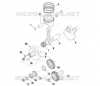 CRANKSHAFT AND PISTON