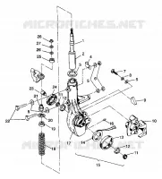 FRONT STRUT   ASSEMBLY 4X4 350L W938139 (4924052405014A)